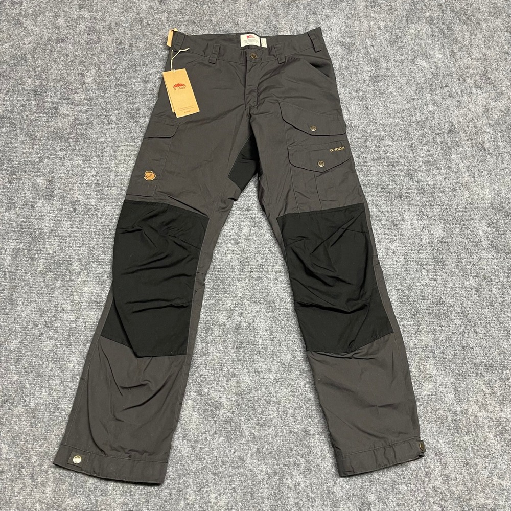 NEW Fjallraven Vidda Pro Trousers Mens 29 Dark Grey G-1000 Hiking Pants Trekking